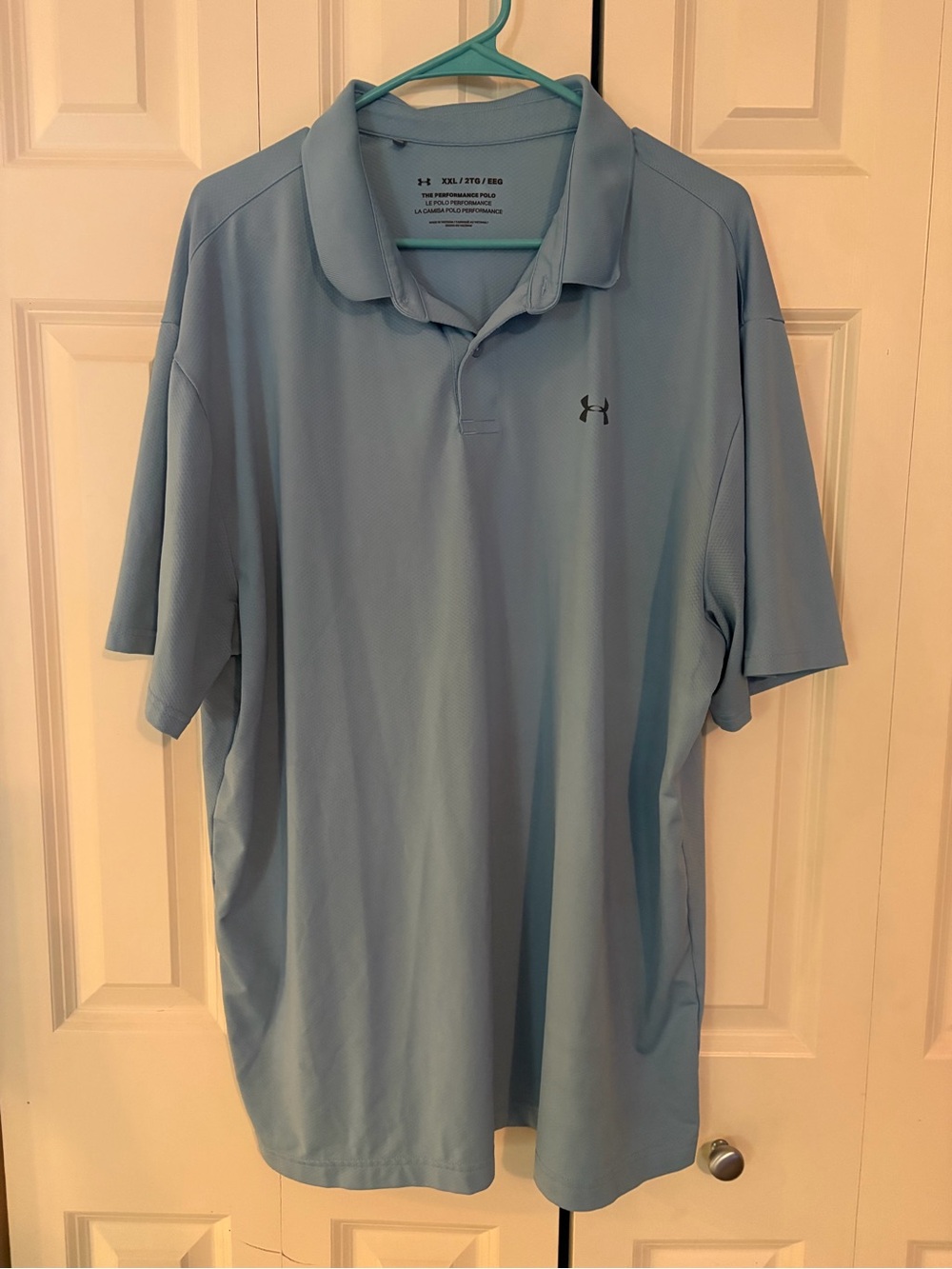 Under Armour Men’s Light Blue Polo Shirt XXL